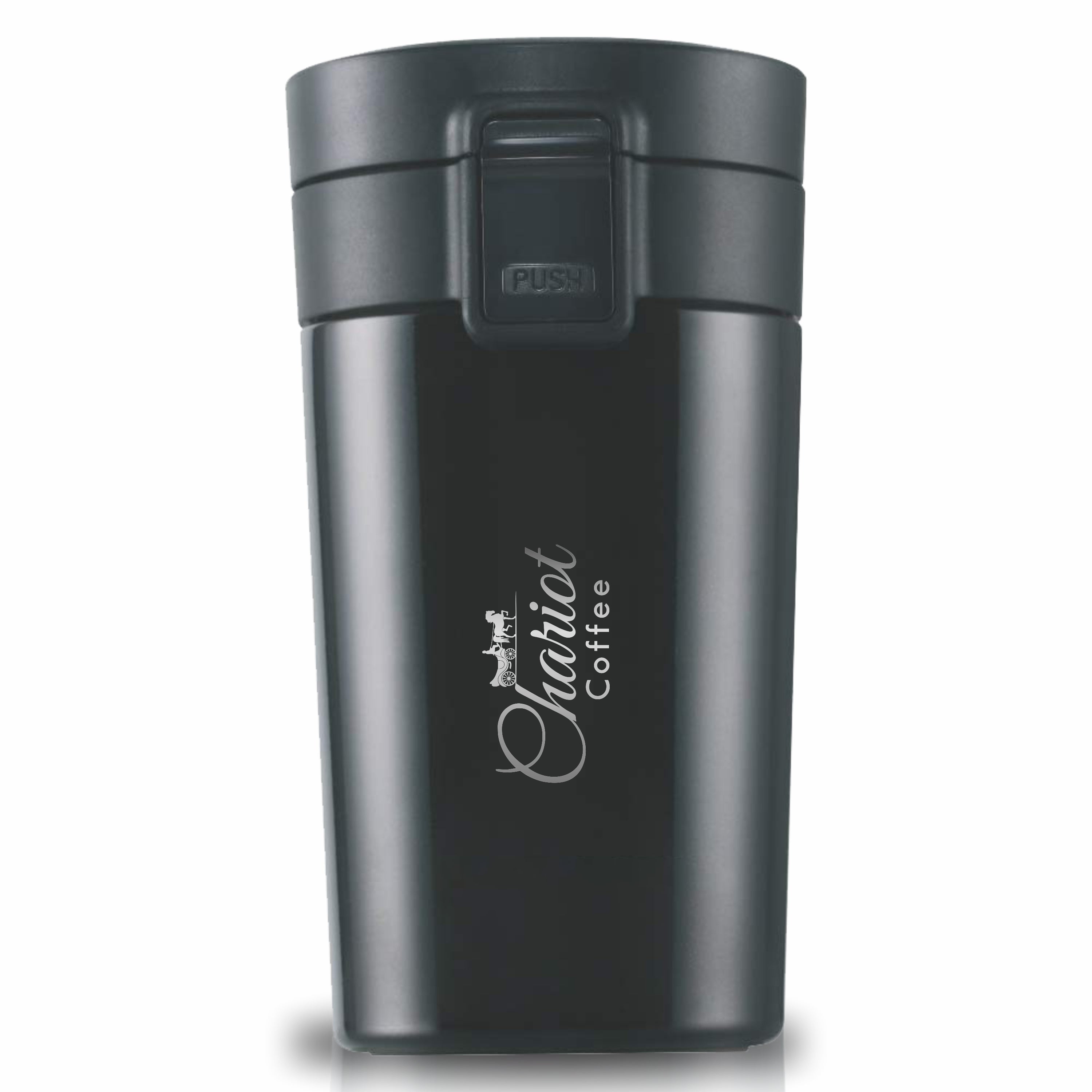 Chariot Coffee 300ml White Insulated Coffee Tumbler with Lid