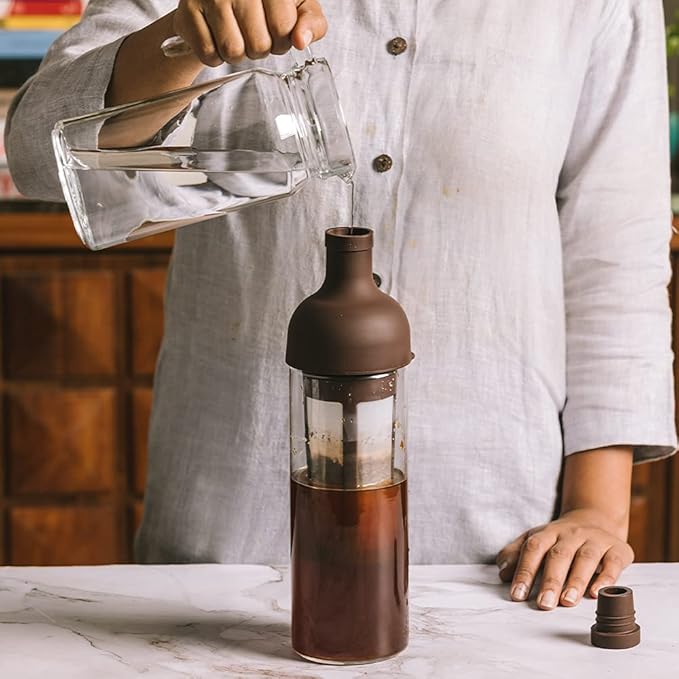 Chariot New York Cold Brew Iced Filter Coffee Bottle – 650ml Premium Glass Cold Brew Maker with Filter