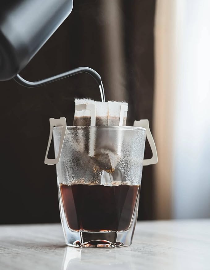 Chariot Coffee Empty Portable Coffee Filter Paper Drip Bag with Hanging Ear for Single Serve Disposable Coffee Brewing