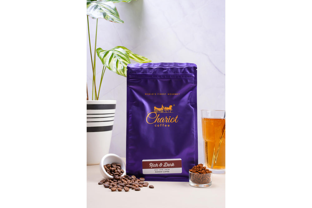 Chariot Agglomerated Rick and Dark Instant Coffee 500g With Free Stainless Steel Coffee Mug 400ml